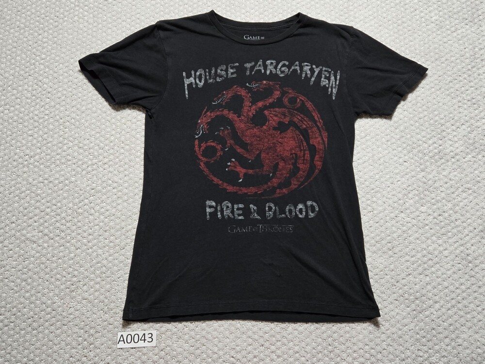 Game of Thrones House of Targaryen Fire and Blood Graphic T-Shirt ~ Women’s S ~